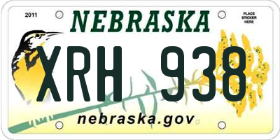 NE license plate XRH938