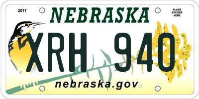 NE license plate XRH940