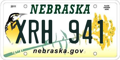 NE license plate XRH941
