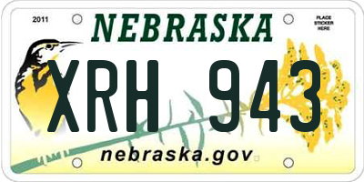 NE license plate XRH943