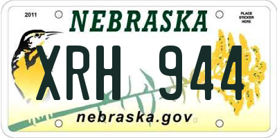 NE license plate XRH944