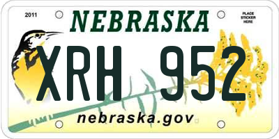 NE license plate XRH952