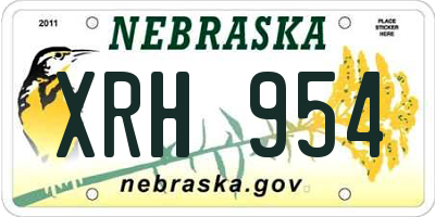 NE license plate XRH954