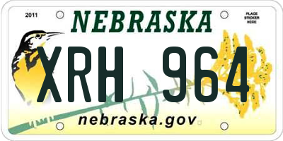 NE license plate XRH964