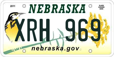NE license plate XRH969
