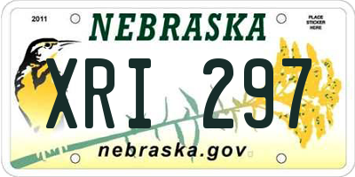 NE license plate XRI297