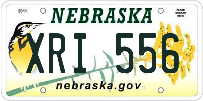 NE license plate XRI556