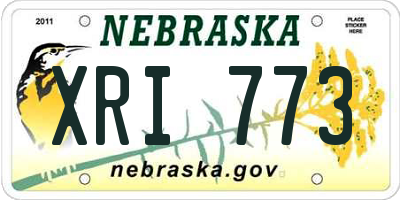 NE license plate XRI773