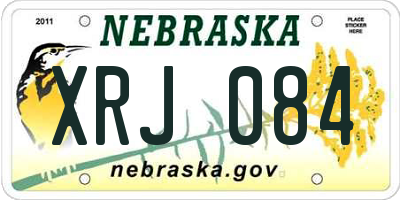 NE license plate XRJ084