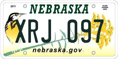 NE license plate XRJ097