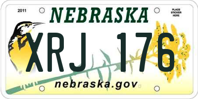 NE license plate XRJ176
