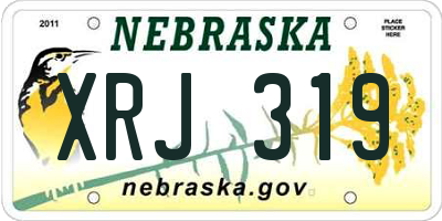 NE license plate XRJ319