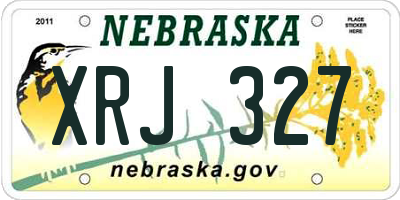 NE license plate XRJ327