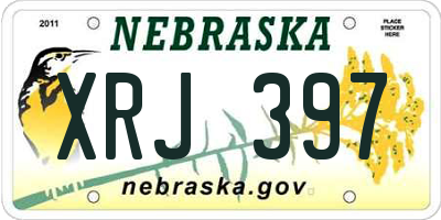 NE license plate XRJ397