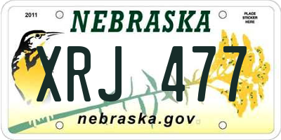 NE license plate XRJ477
