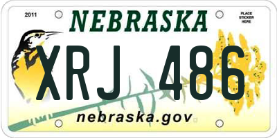 NE license plate XRJ486