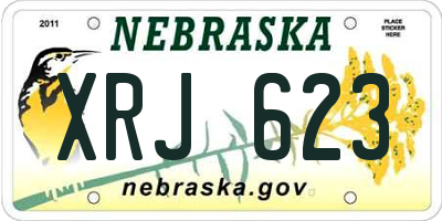 NE license plate XRJ623