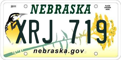 NE license plate XRJ719
