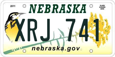 NE license plate XRJ741