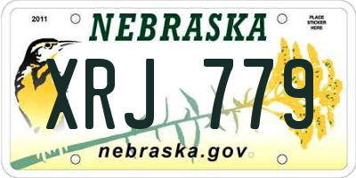 NE license plate XRJ779