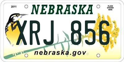 NE license plate XRJ856