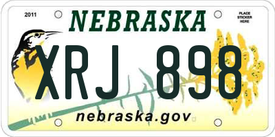 NE license plate XRJ898