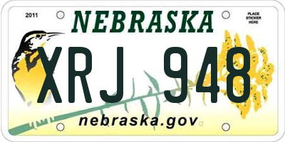NE license plate XRJ948