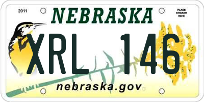 NE license plate XRL146