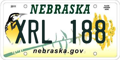 NE license plate XRL188