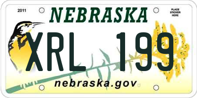 NE license plate XRL199