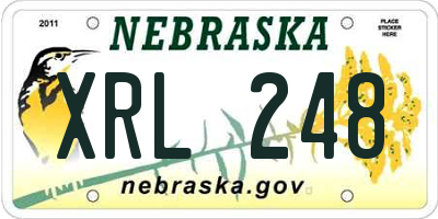 NE license plate XRL248