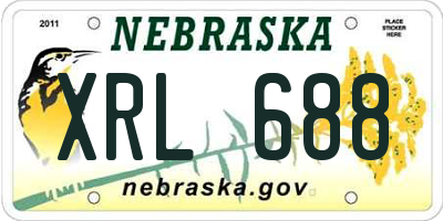 NE license plate XRL688