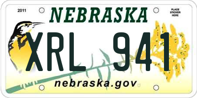 NE license plate XRL941
