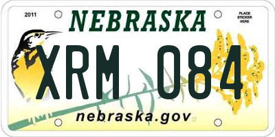 NE license plate XRM084