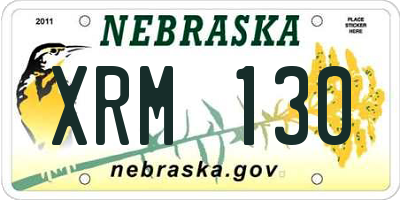 NE license plate XRM130