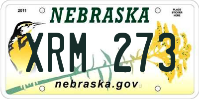 NE license plate XRM273