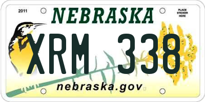 NE license plate XRM338
