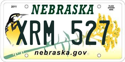 NE license plate XRM527