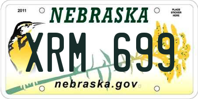 NE license plate XRM699