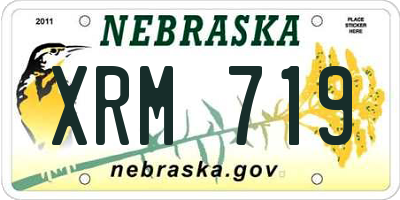 NE license plate XRM719