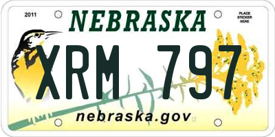 NE license plate XRM797