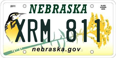 NE license plate XRM811