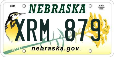 NE license plate XRM879
