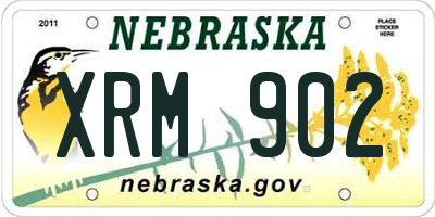 NE license plate XRM902