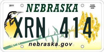 NE license plate XRN414