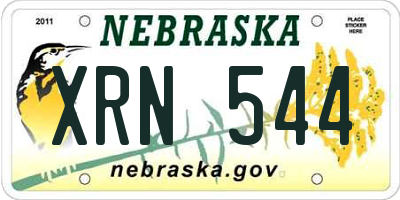 NE license plate XRN544