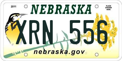 NE license plate XRN556
