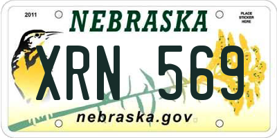 NE license plate XRN569