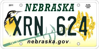 NE license plate XRN624