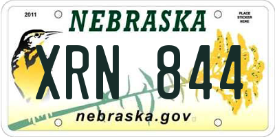 NE license plate XRN844